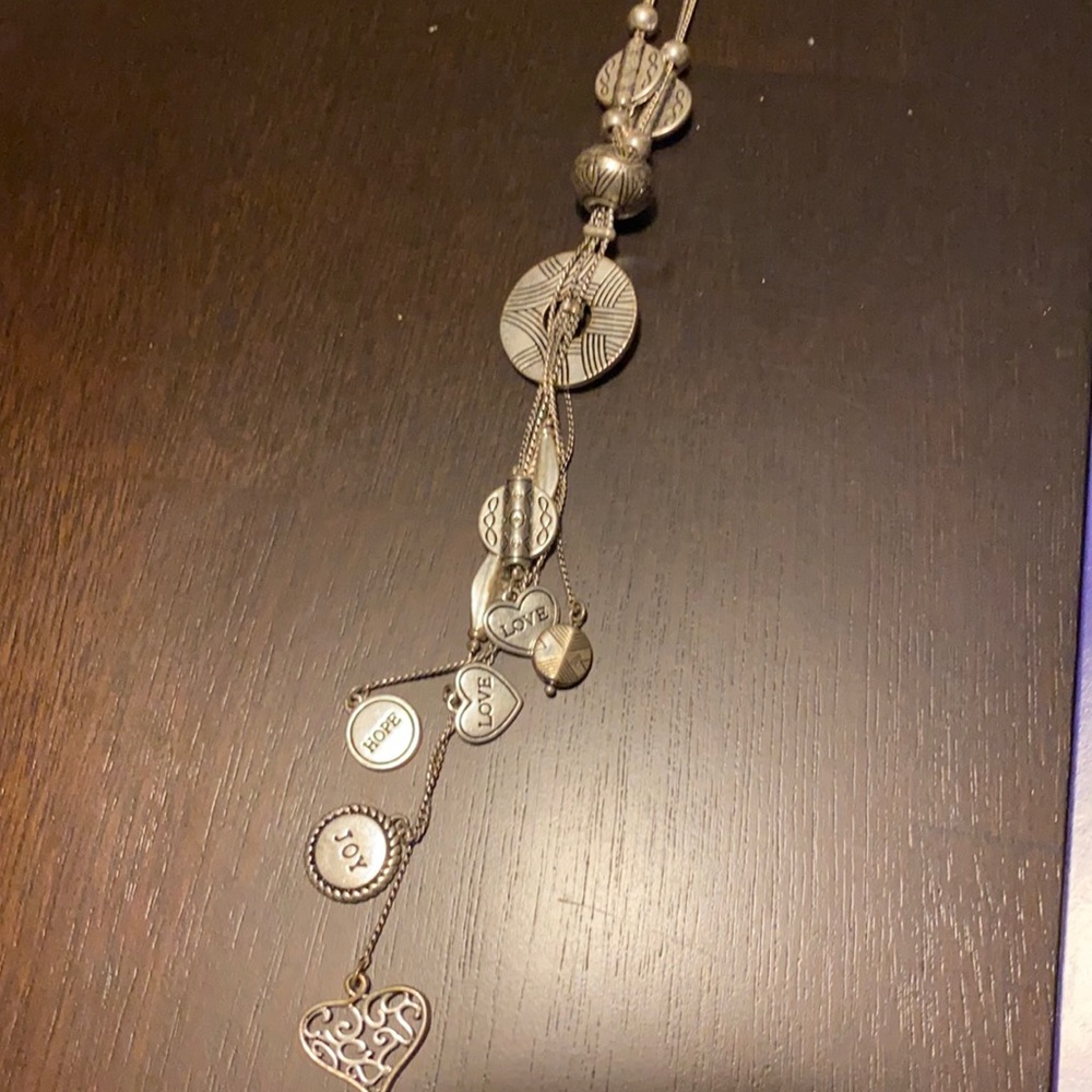 Lia Sophia, Long Silver Necklace